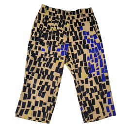 Jamie Sadock Tan, Black & Royal Square Print Capris Pants Size 8