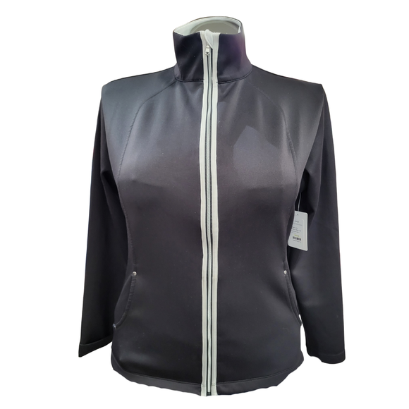 Maggie Lane Women's Black Full Zip Jacket Size L