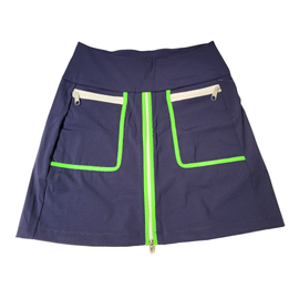 New Kinona Ready Play 18" Skort Navy w/Green Size S MSP$139 - 0