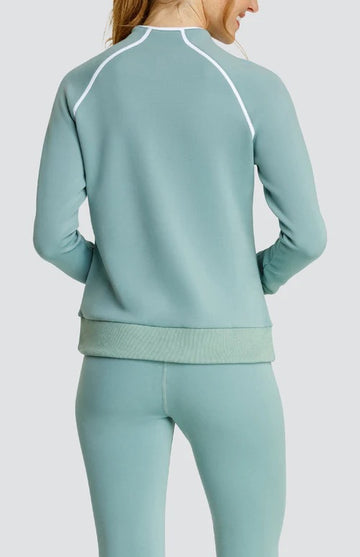 New Tail Activewear Regent Pullover - Sage MSP$70 - 0