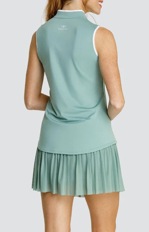 New Tail Activewear Coquette Sleeveless Golf Top MSP$95