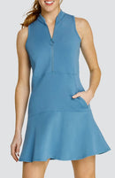 New Tail Activewear Cookie Cloud Jersey Sleeveless Dress - Copen Blue MSP$105-1