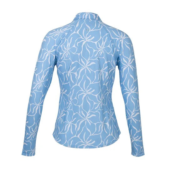New Jofit Women's Maui Floral UV Golf Top MSP$103