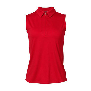 New Women's Jofit Sleeveless Golf Polo - Lipstick MSP$90