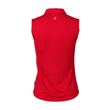 New Women's Jofit Sleeveless Golf Polo - Lipstick MSP$90 - 0