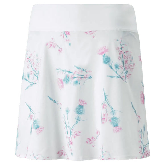 New Puma PWRShape Lowlands Golf Skort-White/Mauve MSP$80