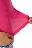 New Golftini Women's Hot Pink Long Sleeve Zip Polo MSP$100-3