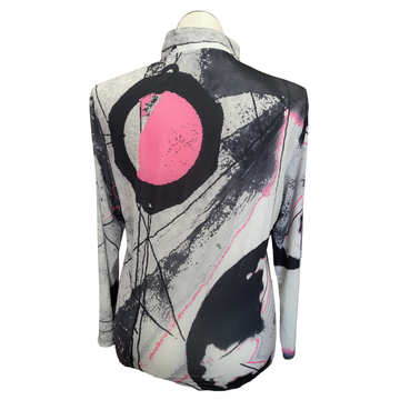 Jamie Sadock Sunsense Gray, Black & Pink Long Sleeve Sun Shirt Size L MSP$98 - 0