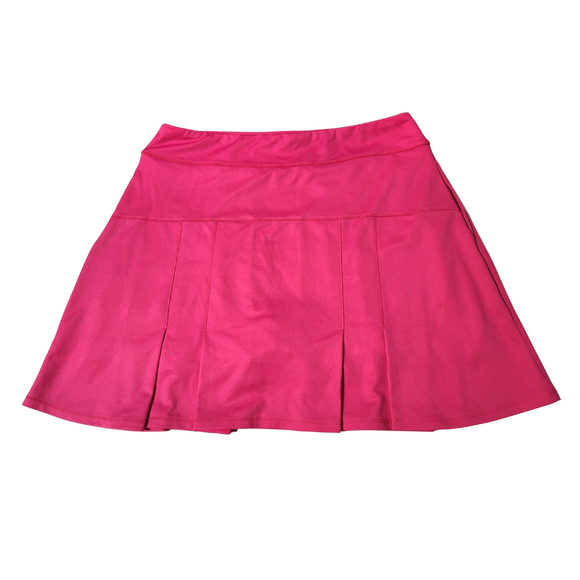Fringe Hot Pink Pull-on Pleated Golf Skort Size M