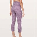 New Lululemon Align Crop 2 Purple Pink 21" Arabesque Antoinette Smoky Quartz Size 8 MSP$88-1