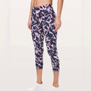 Lululemon Wunder Under Crop High Rise Graffiti Pop Legging Size 8-1