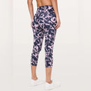 Lululemon Wunder Under Crop High Rise Graffiti Pop Legging Size 8-2