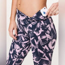 Lululemon Wunder Under Crop High Rise Graffiti Pop Legging Size 8-3