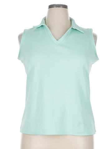 Lady Hagen LightvGreen Sleeveless Golf Polo Size XL