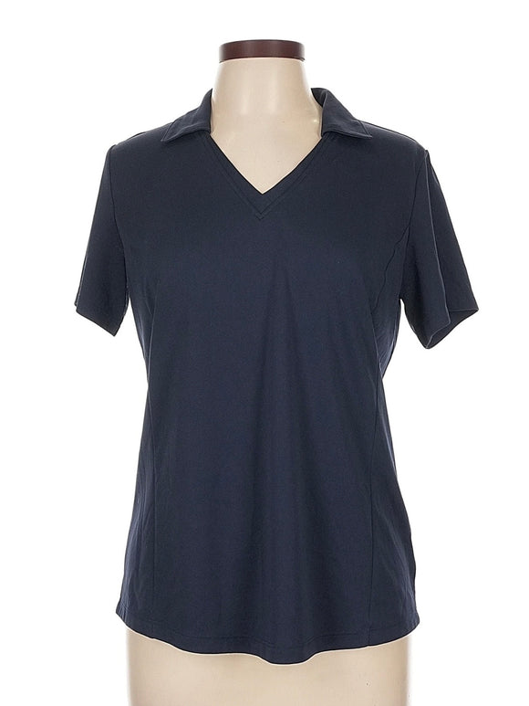 Lady Hagen Dark Navy Short Sleeve Golf Polo Size L