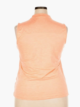 Lady Hagen Coral Heather Sleeveless Golf Polo Size 1X - 0