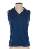 Lady Hagen Tru Navy Sleeveless Golf Polo Size S-1