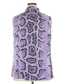 Jamie Sadock Purple & Black Snakeskin Print Sleeveless Golf Top Size XXL-2