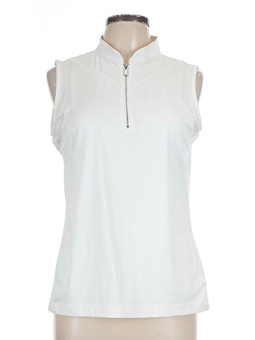 Tail Activewear White Sleeveless Golf Top Size L