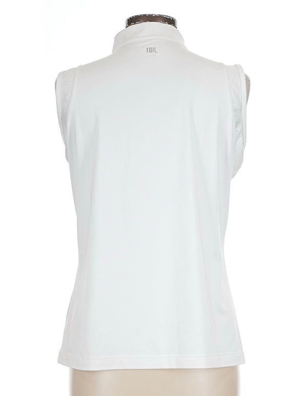 Tail Activewear White Sleeveless Golf Top Size L