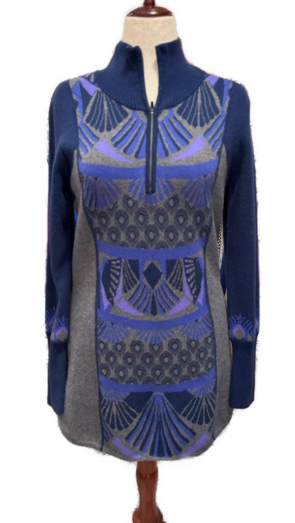 Title Nine Blue, Gray & Purple Sweater Dress/Tunic MSP$149