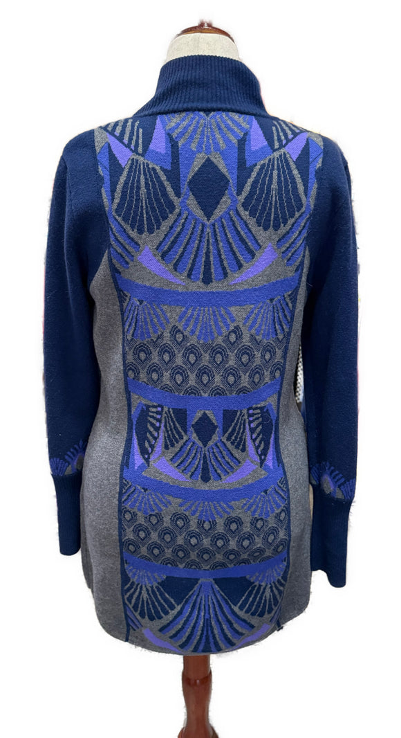 Title Nine Blue, Gray & Purple Sweater Dress/Tunic MSP$149