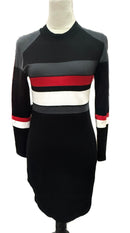 Krimson Klover Black, Red & White Stripe Soothe Sweater Dress Size M MSP$149-1