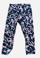 Lululemon Wunder Under Crop High Rise Graffiti Pop Legging Size 8-4