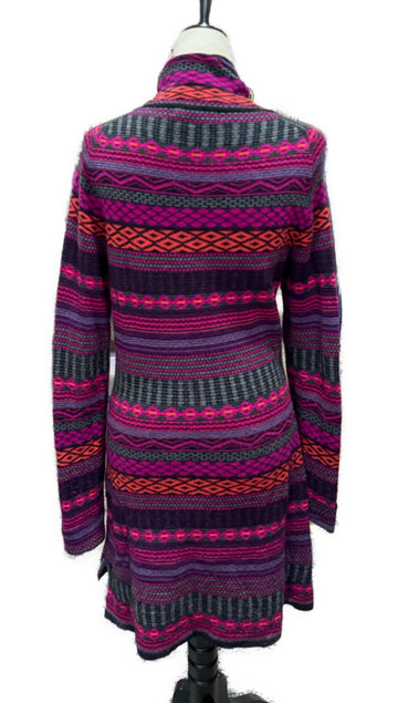 Krimson Klover Pink, Purple & Gray Merino Sweater Dress Size L MSP$119 - 0