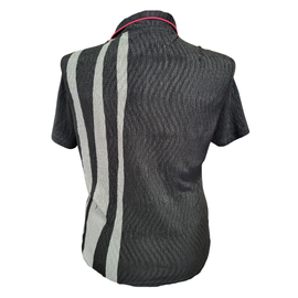 Jamie Sadock Women's Black Tulip Short Sleeve Golf Top Size L - 0