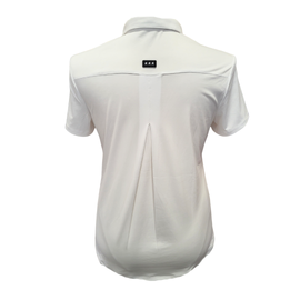 New Jamie Sadock Women's White Short Sleeve Zip Golf Top Size L MSP$93 - 0