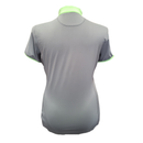 Annika by Cutter & Buck Gray and Neon Green Polo Size L-2