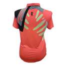 Jamie Sadock Bright Coral & Gray Short Sleeve Golf Top Size L MSP$98-2