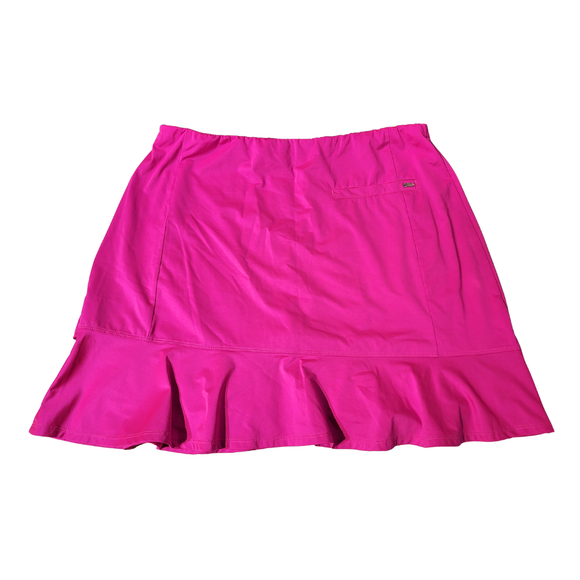 Tail White Label Hot Pink Tiered Skort Size L MSP $89