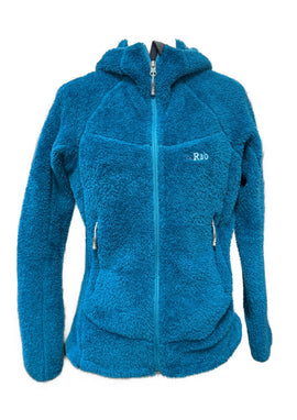 Women's Rab Teal Hooded Sherpa Fleece Jacket Size M MSP$150