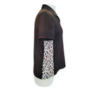 Brown & Animal Print 1/4 Zip Women's Golf Polo Size S-3