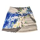 Lucky in Love White Floral & Stripe Print Golf Skort Size M MSP$105-1