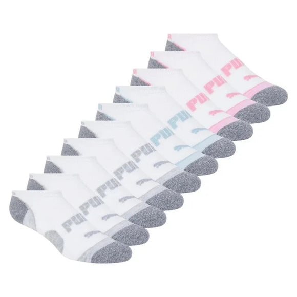 New Puma Women's Cool Max No Show Socks 10-Pack