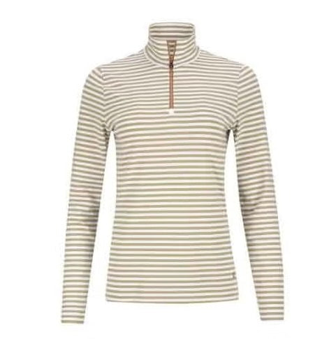 New Lohla Sport Women's White & Khaki Striped Golf Pullover Size XXL MSP$150