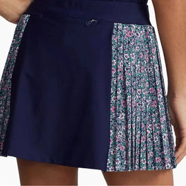 Ralph Lauren RLX Side Pleated Golf Skort - Navy/Botanical Prep Size L MSP$168 - 0