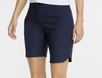 New Puma Women's Navy Bermuda Golf Shorts Size M MSP$65