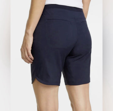 New Puma Women's Navy Bermuda Golf Shorts Size M MSP$65 - 0