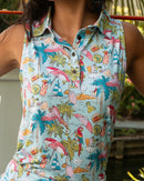 Kenny Flowers Margaritaville Cheeseburger in Paradise Sleeveless Golf Top Size XXL-1