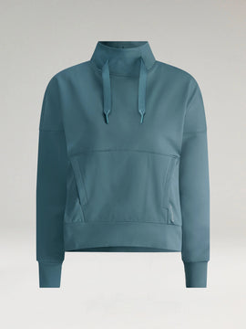 New Zero Restriction Women's Evie Mock - Blue Smoke Size S MSP$170