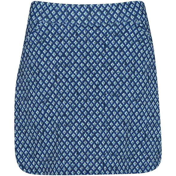 New Peter Millar Crown Sport Ocean Ikat Alice Petal Hem Skort Size L MSP$125