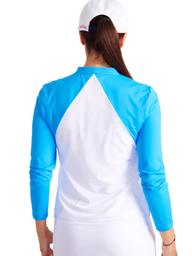 New Kinona Backswing Beauty Longsleeve Golf Top- French Blue MSP$134 - 0