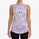 New Bad Birdie Women's Paint Splatter 3 Sleeveless Polo Size L MSP$78-1
