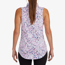 New Bad Birdie Women's Paint Splatter 3 Sleeveless Polo Size L MSP$78-2