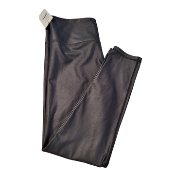 Zyia Active Shiny Solid Black Women's Leggings Size 12