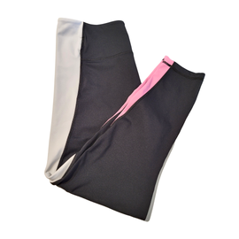 Zyia Active Black, White & Pink Colorblock Women's Leggings Size 12
